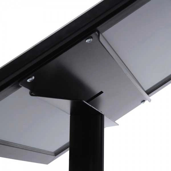 Leggio Menu per esterni Led Nero Ristoranti Alberghi Bed and Breakfast - A4 LED