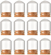 Set di Cloche in Vetro da 12 Pezzi con Base di Gomma