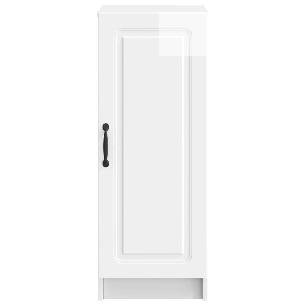 Credenza Bianco Lucido 33 x 34,5 x 87 cm Legno ingegnerizzato 895749