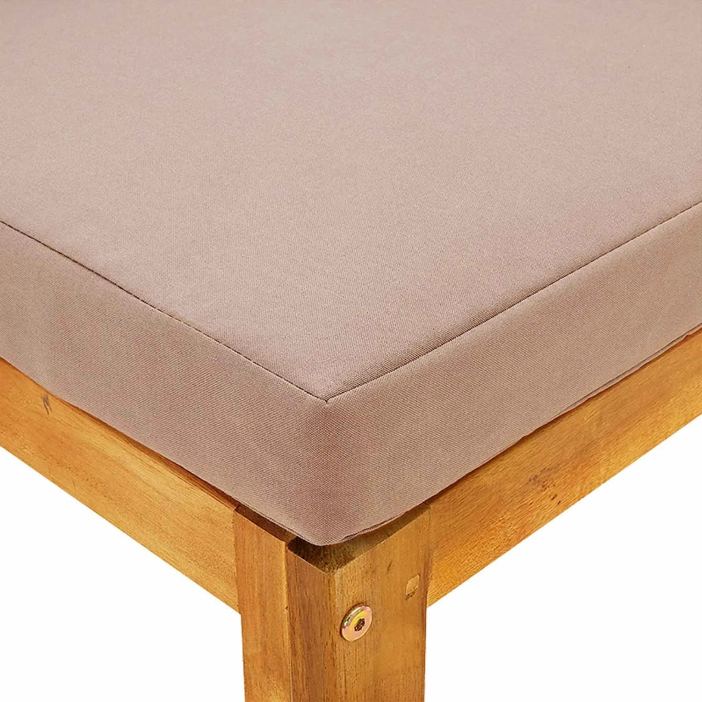 Poggiapiedi modulare con cuscini Legno di Acacia Massello 42028305