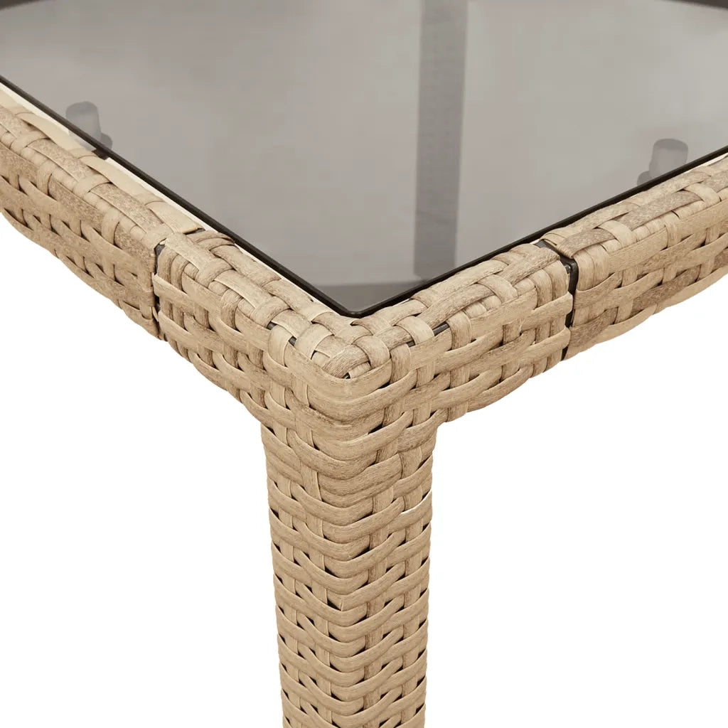 Set da Pranzo da Giardino 7 pz con Cuscini Polyrattan e Vetro 3278661