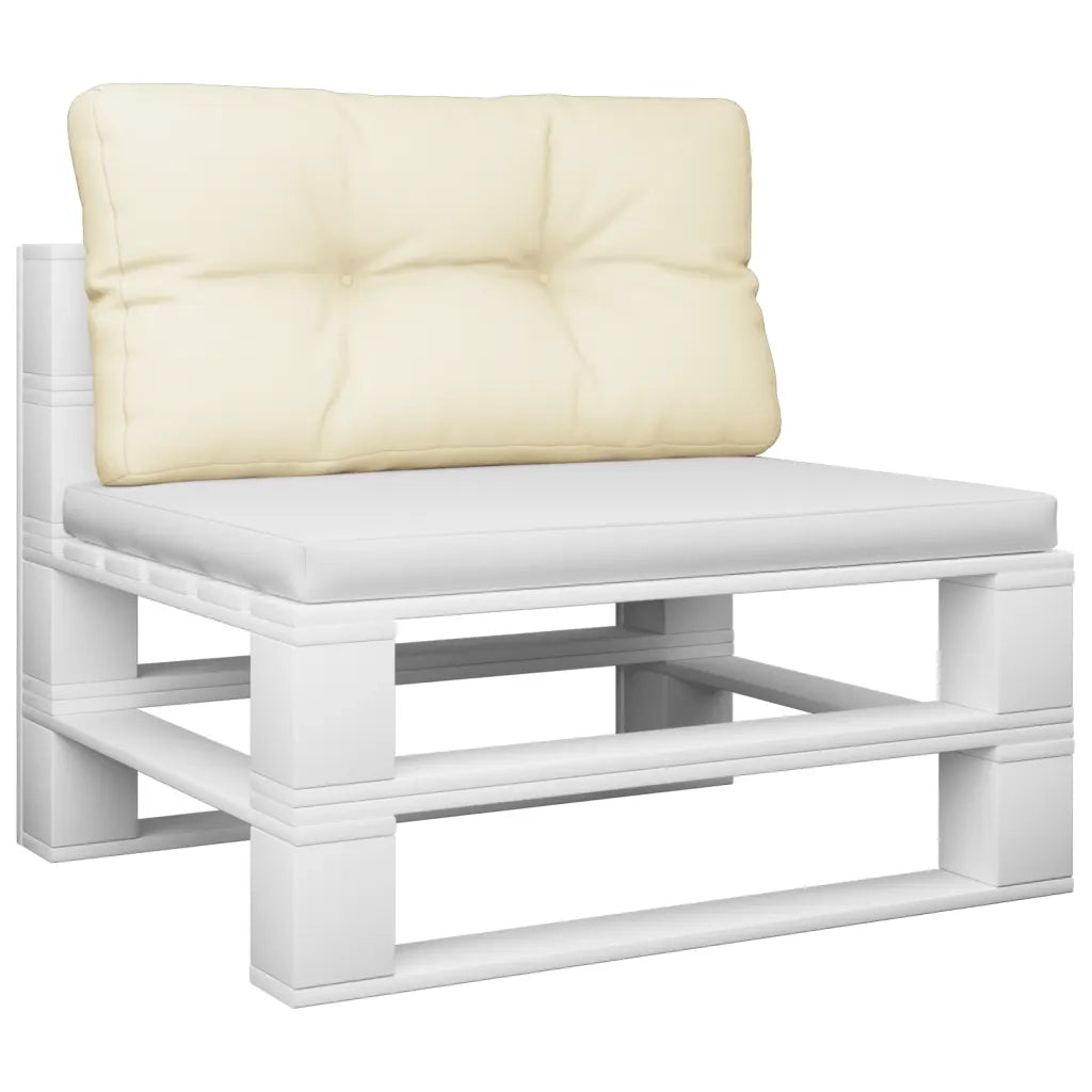 Cuscino per Pallet Crema 80x40x12 cm in Tessuto 360603