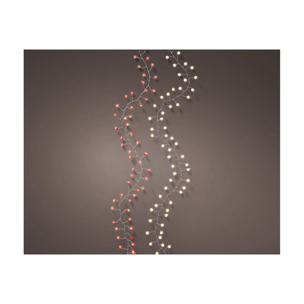 Micro LED bianco/rosso ass 150cm 80L