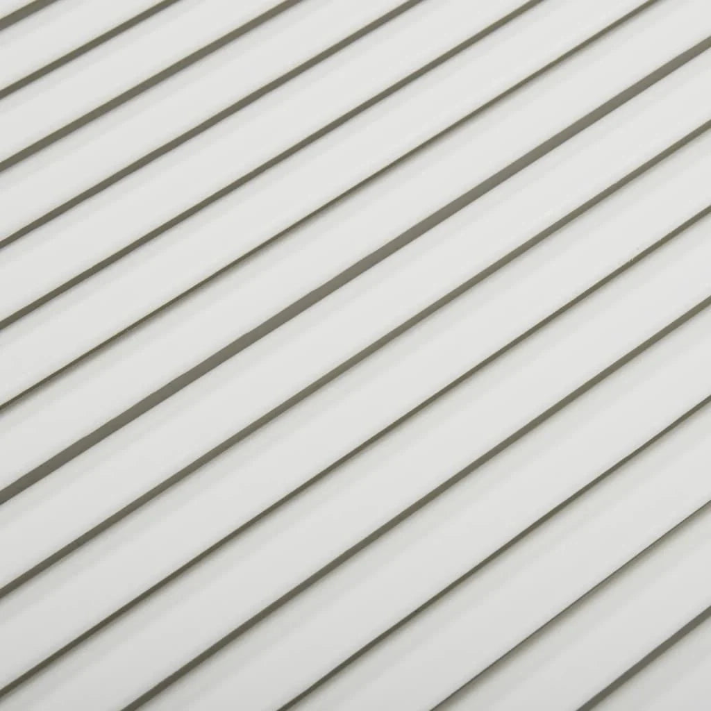 Porta a persiana in legno massello di pino anta per mobile anta per mensola rivestimento per armadio guardaroba paravento 39,5x39,4 cm bianco 02_0003878