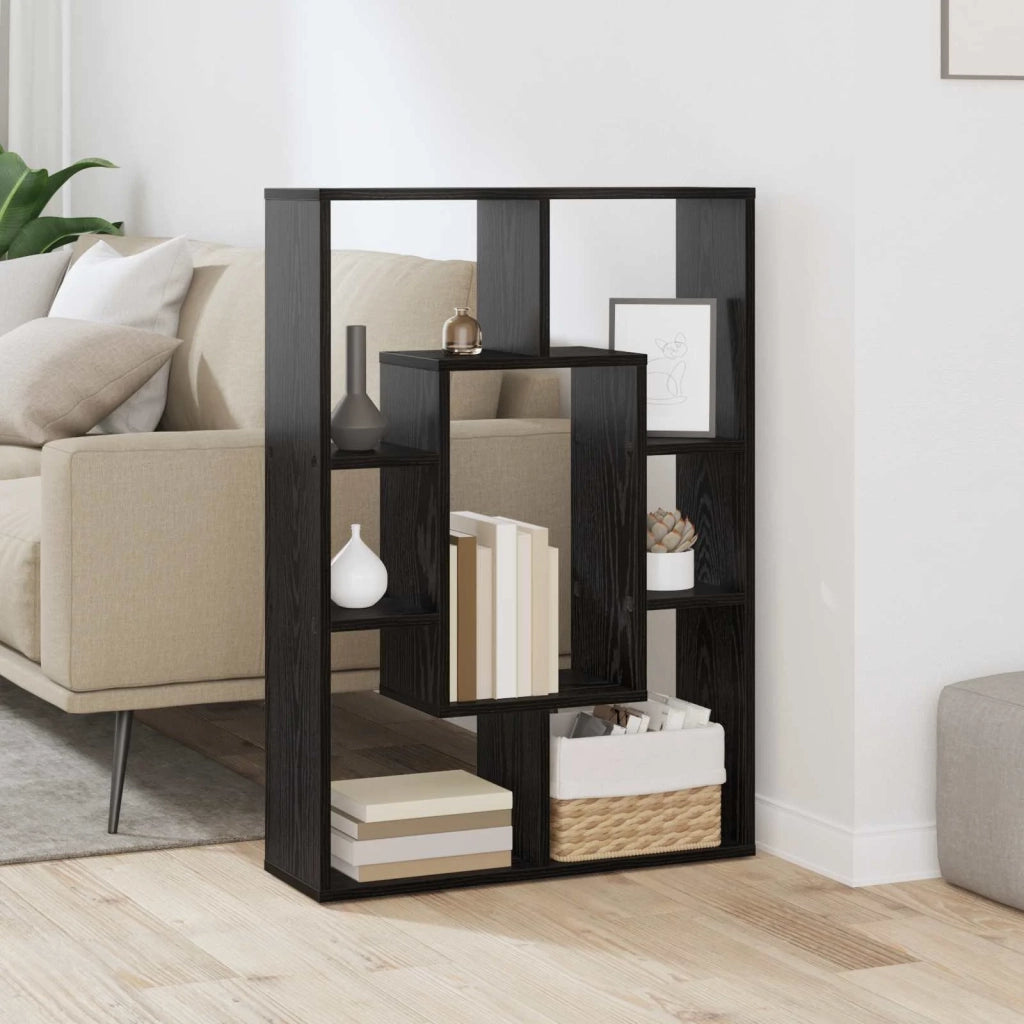Armadio per Libri Rovere Nero 63 x 20 x 90 cm Legno multistrato 879673