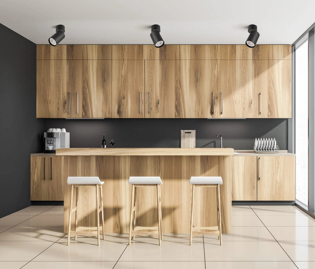 Plafoniera Italux Laconi nera GU10 LED orientabile