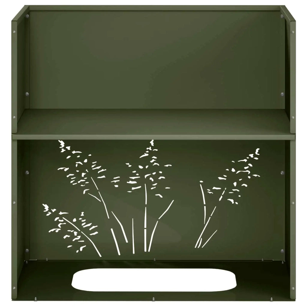 Vaso da giardino 2 pz Verde Oliva 50 x 30 x 49 cm 8005813