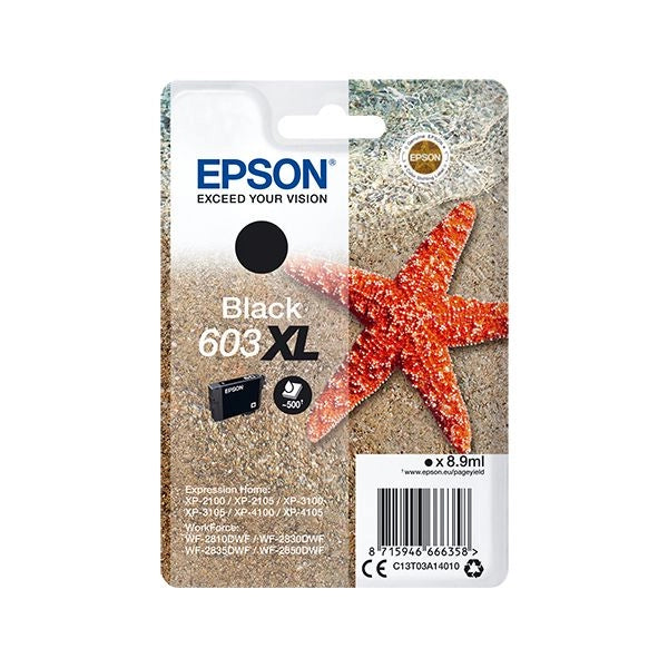 Epson singlepack black 603xl ink - EPS603BKXL