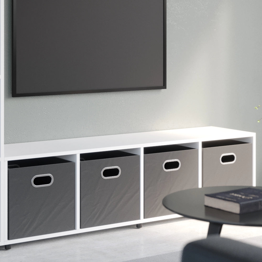 Vicco Divisorio per ambienti Bianco 142.5 x 36.2 cm con 2 scatole pieghevoli