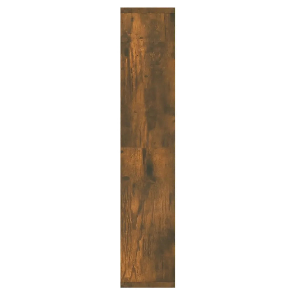Mobile a Specchio con LED-Armadietto a Specchio Rovere Fumo 91x15x76,5 cm