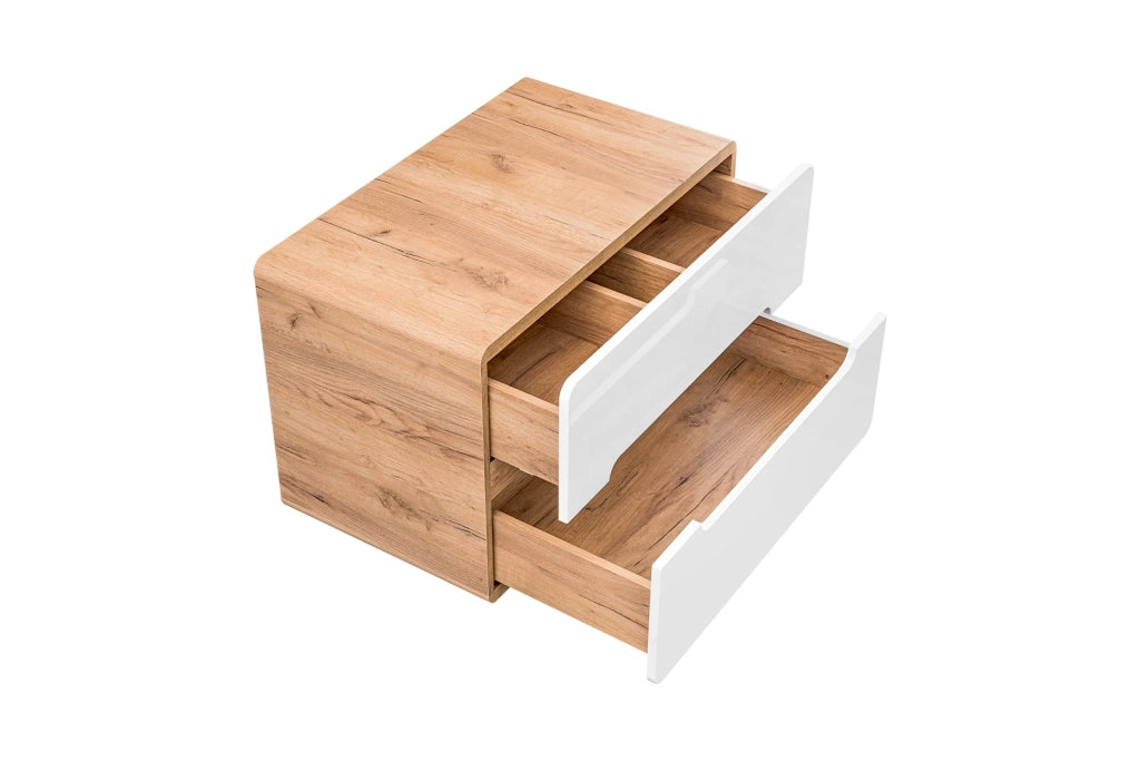 Mobile sottolavabo 80 cm 2 cassetti Aruba White 80 x 53 x 46 cm