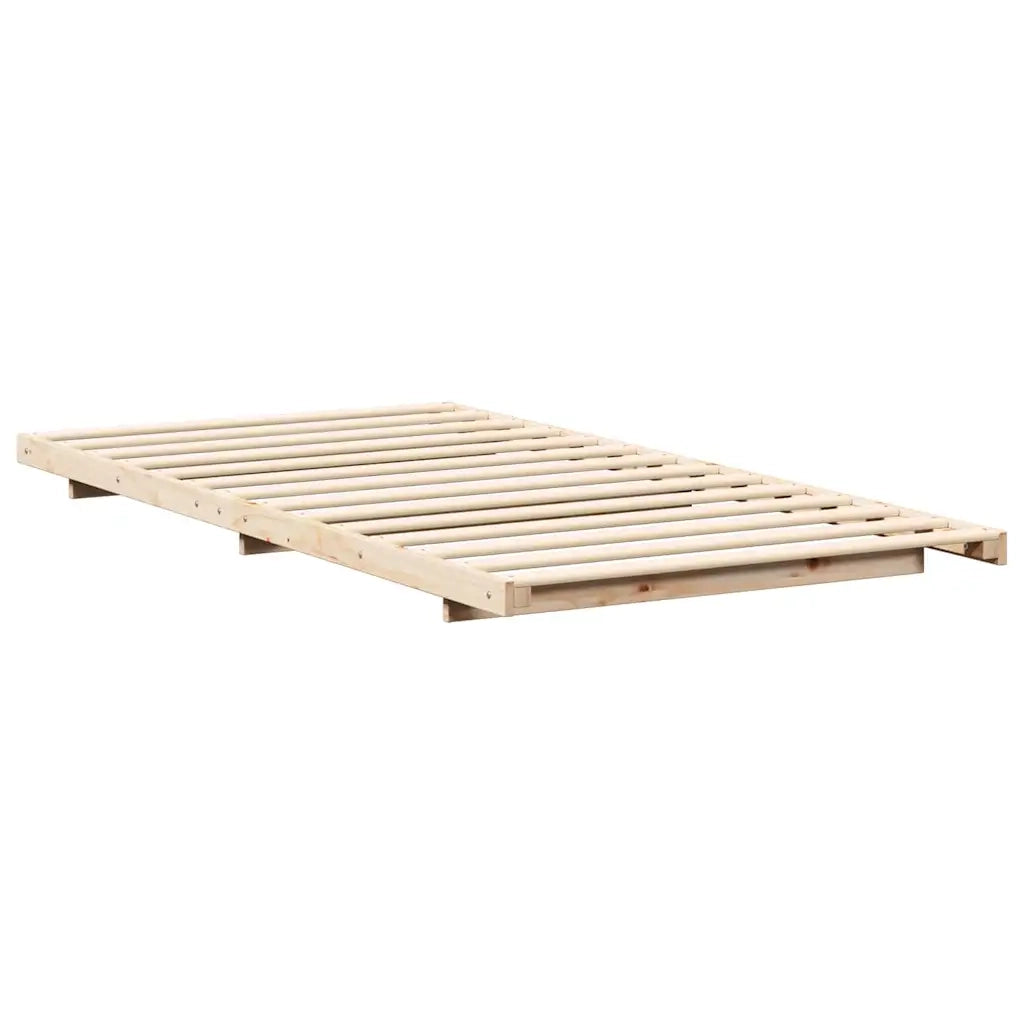 Struttura del letto Marrone 75 x 190 cm Pino massello 873097