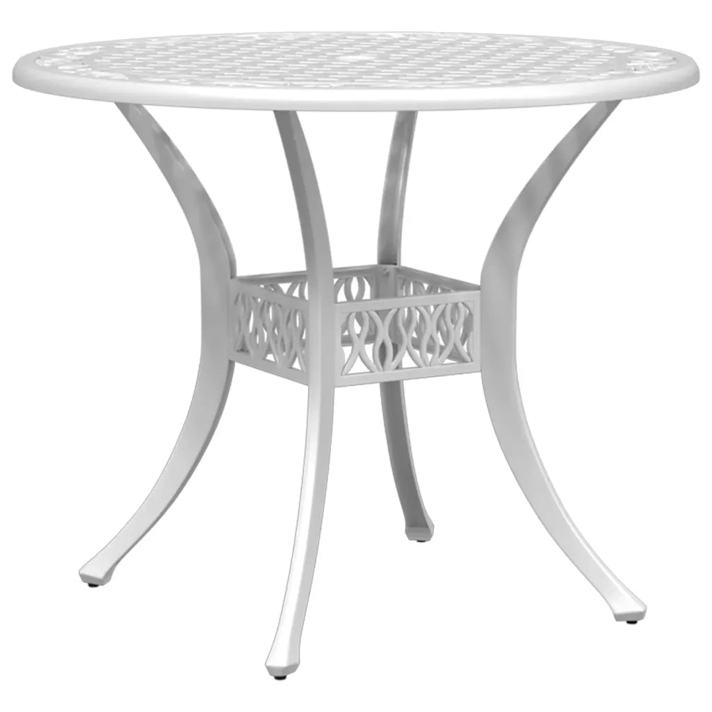 Set da Bistrot 3 pz Bianco in Alluminio Pressofuso 3216332