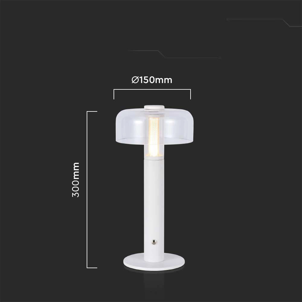 Lampada da tavolo LED 1W 100lm dimmer USB-C bianca