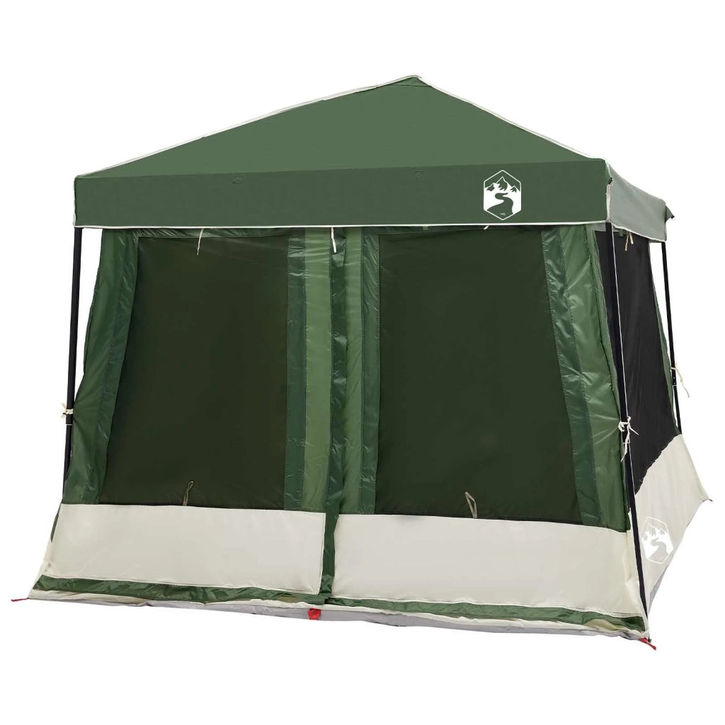 Set di Tende da Campeggio 2 pcs Verde Taffeta e Tessuto 3337176