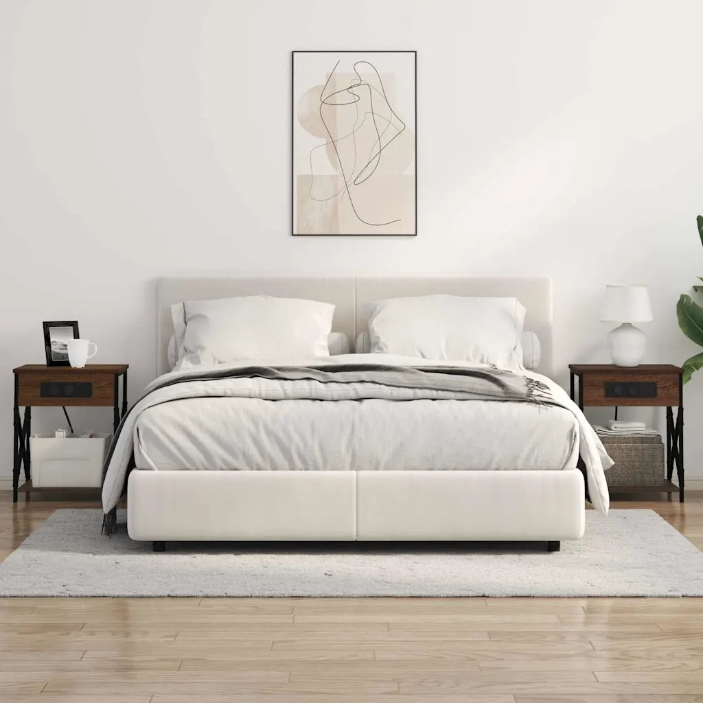 Armadio da Notte 2 pcs Rovere Marrone 41 x 31 x 51 cm 859514