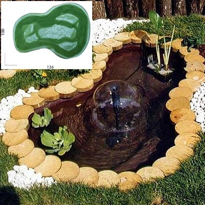Laghetto da giardino green bracciano 220 lt