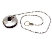 TAPPO CON CATENA A PERLINE E ANELLO- - ø mm.52 per lavello - 25 busta