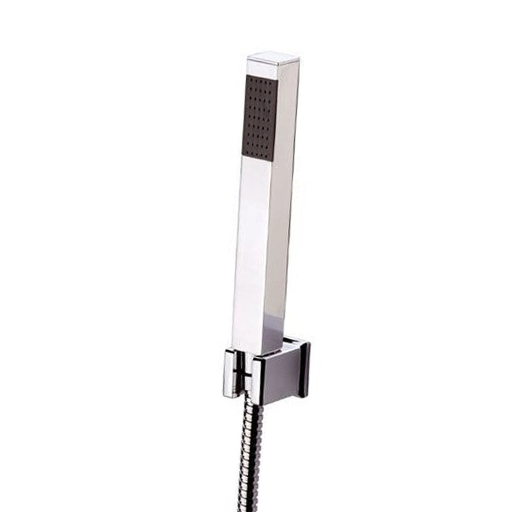 Rubinetto vasca duplex esterno, con flessibile e supporto e doccetta - serie skyline