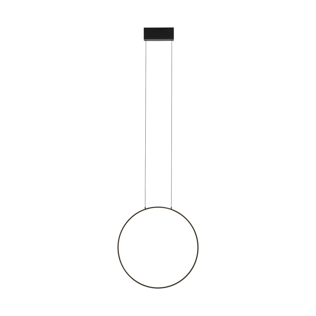 Lampada a sospensione LED anello nero Ø45 4000K Nowodvorski