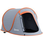 Tenda da Campeggio Pop-Up Impermeabile ¨C Xylo ¨C 245x148x105 cm, Grigio, con Borsa