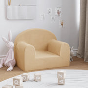 Divano per Bambini Crema in Morbido Peluche 357007