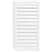 Ante a Lamelle 2 pz Bianche 99,3x49,4 cm in Legno di Pino CFW8754319