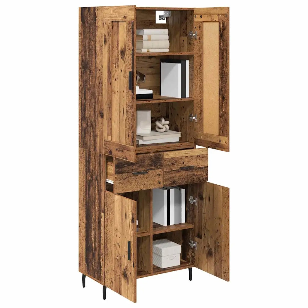 Credenza con cassetto 2 pcs Legno vecchio Legno multistrato 3415793
