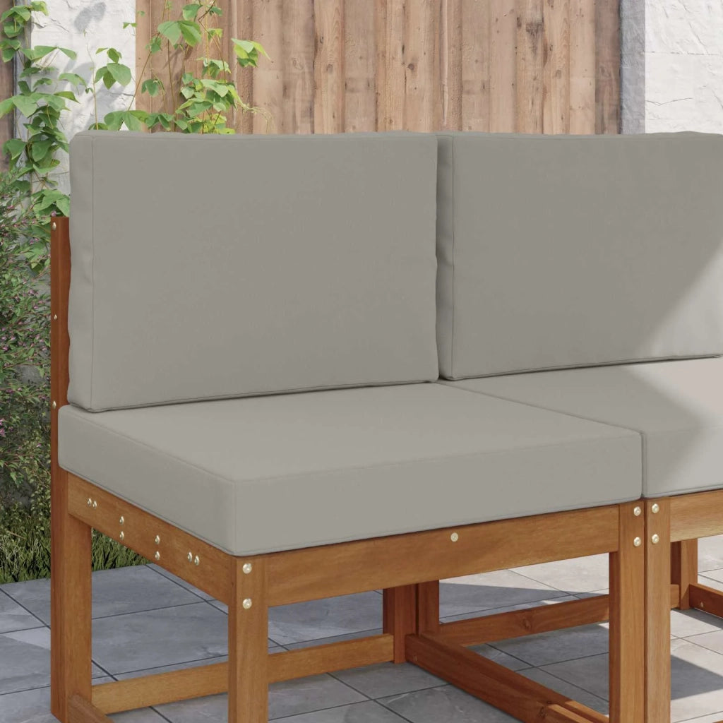 Cuscino per divano da esterno 2 pcs Grigio Poliestere 900711