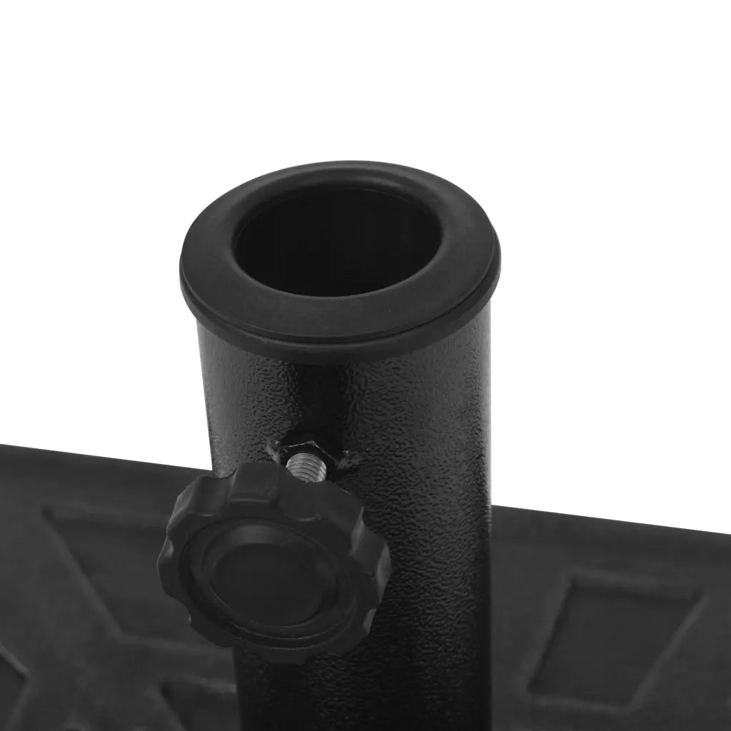Base per Parasole Quadrata in Resina Nera 12 kg 43660