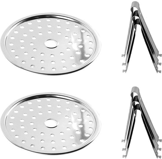 Stommaio Rondi Stommaio RVS - Piattaforma Stommaio e Piattaforma Raffreddante - Adatto per Stommaio e Drenopan - Duraturo e Pratico - Ideale per la Cucina - Adatto per la Cucina e Cottura