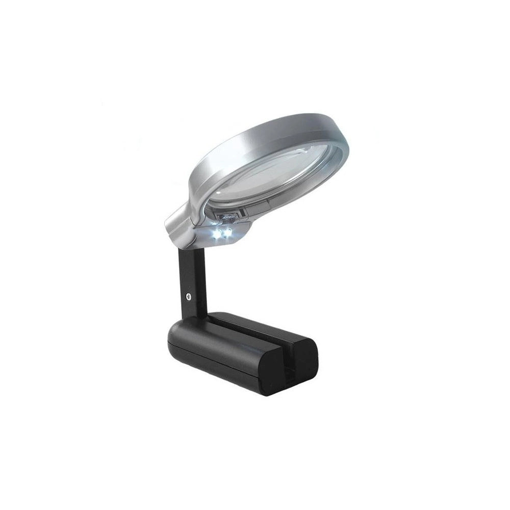 Trade Shop - Mini Lente D'ingrandimento 3in1 Tascabile Con Luce A Led Pieghevole Lettura Orologi Cip -