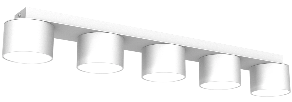 Plafoniera Dixie MLP7542 5 luci GX53 bianca Milagro