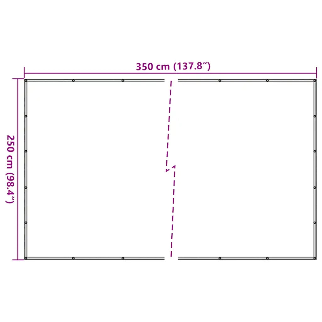 Rete per Rimorchi in HDPE 2,5x3,5 m Nera 144993