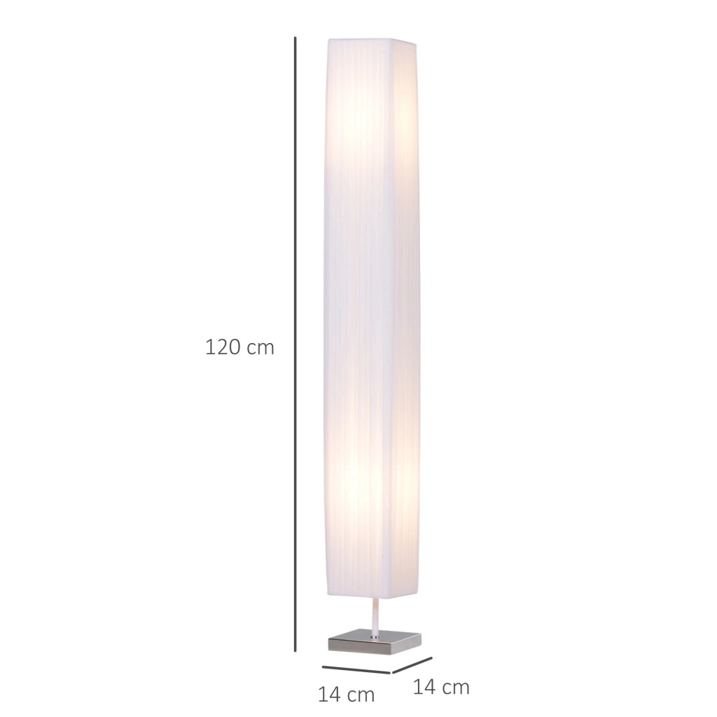 Lampada da Terra ¨C Minimal ¨C Bianco 14x14x120 cm