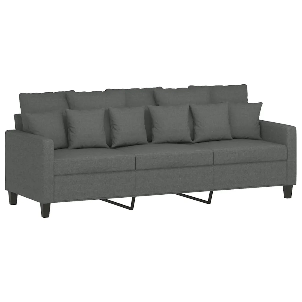 Divano a 3 Posti-Sofa 3 Posti Grigio Chiaro 180 cm in Tessuto 449614