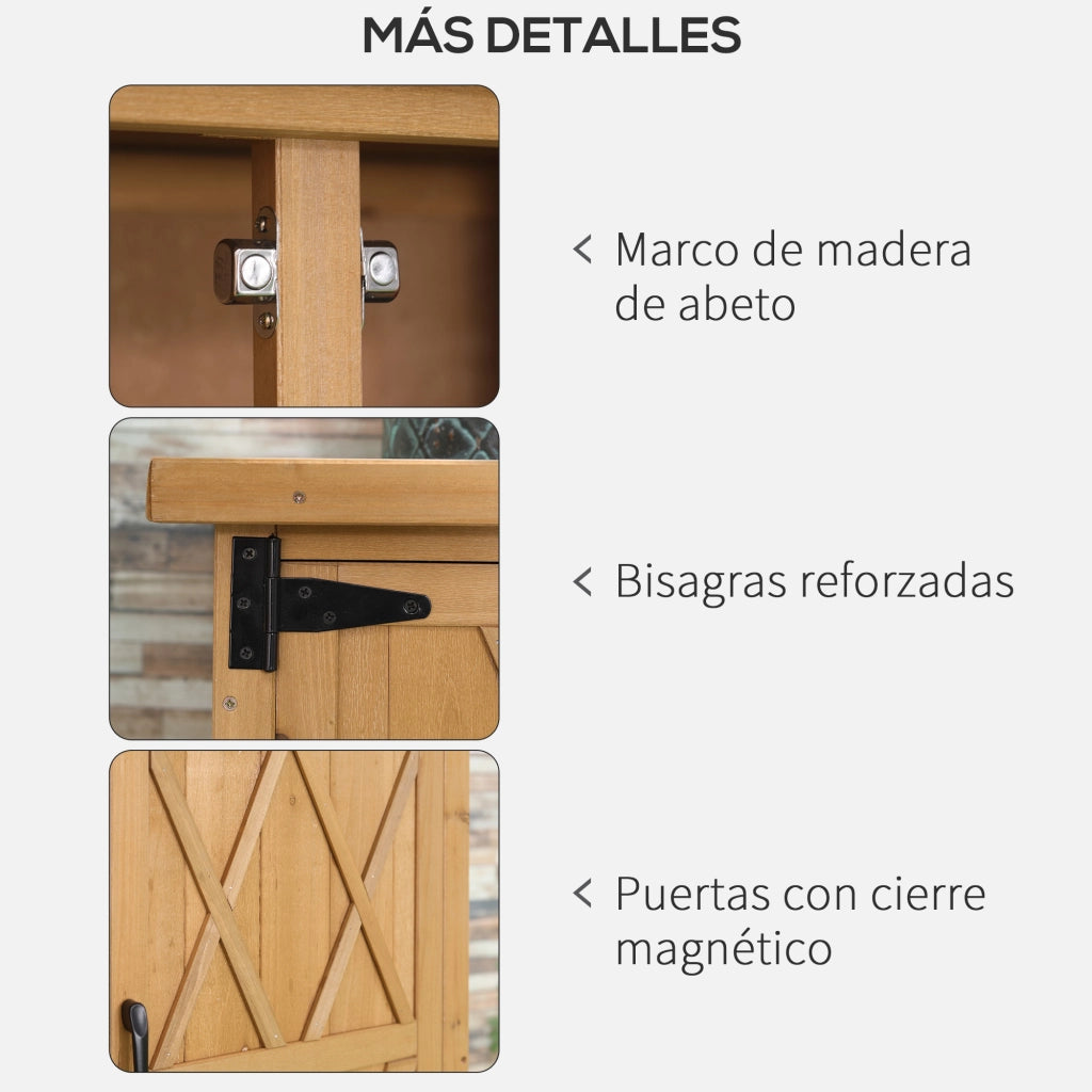 Armadio da Giardino ¨C Minimal ¨C Legno 75x40x90 cm