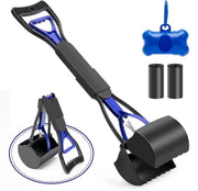 Scopa per Cani e Gatti - Manico Lungo - Blu - 70 cm