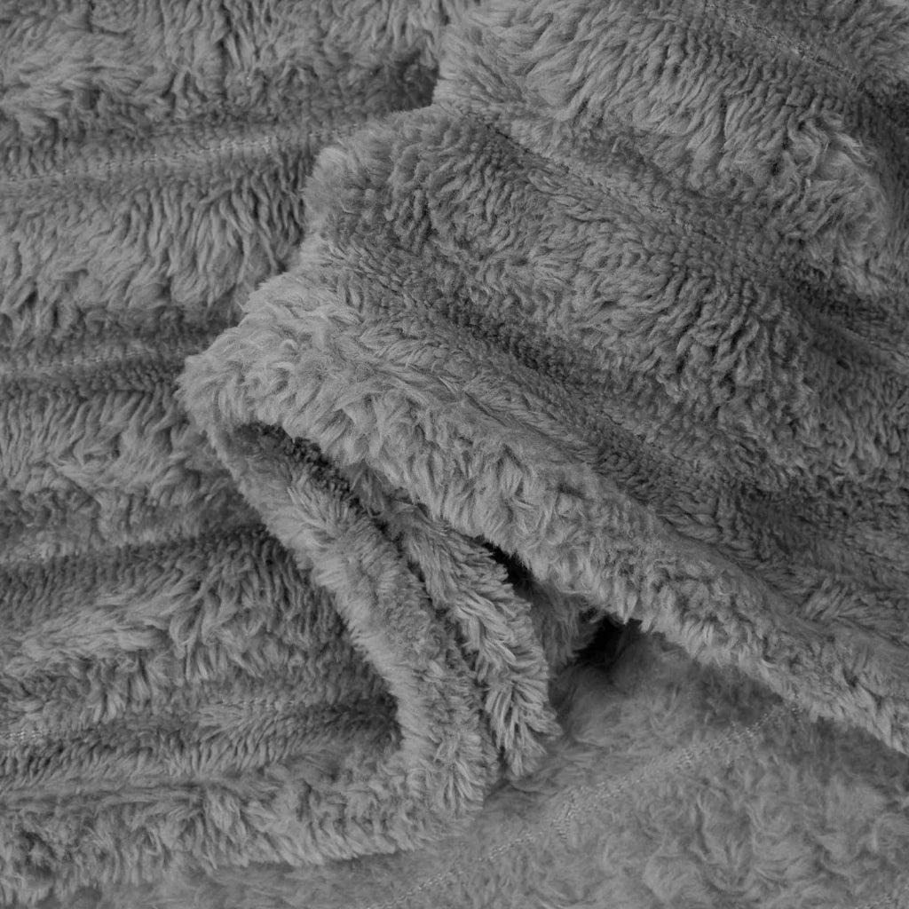 Coperta Grigio scuro 270 x 240 cm Panno 42016832