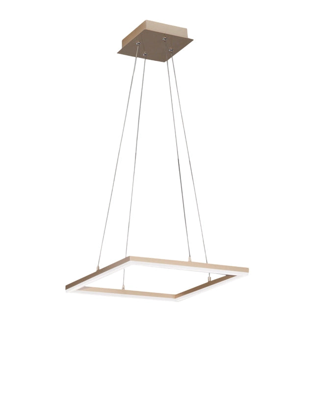 Plafoniera BARD a sospensione a led 39W 3394-40-225 Oro Opaco  Fabas Luce