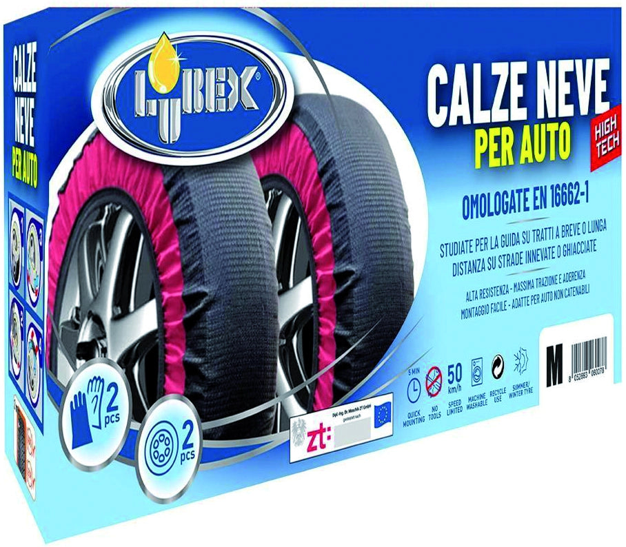 Lubex CALZE DA NEVE OMOLOGATE PER AUTO   mis. S