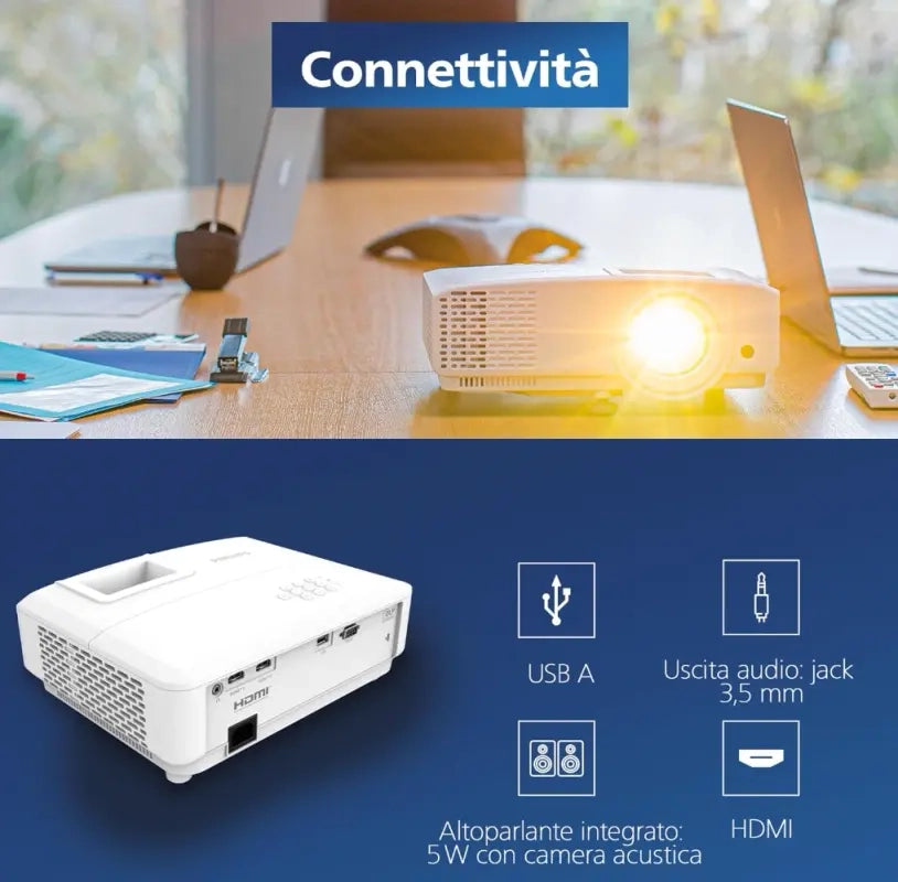 Videoproiettore Philips. ProPix 860. Proiettore professionale LED. DLP
