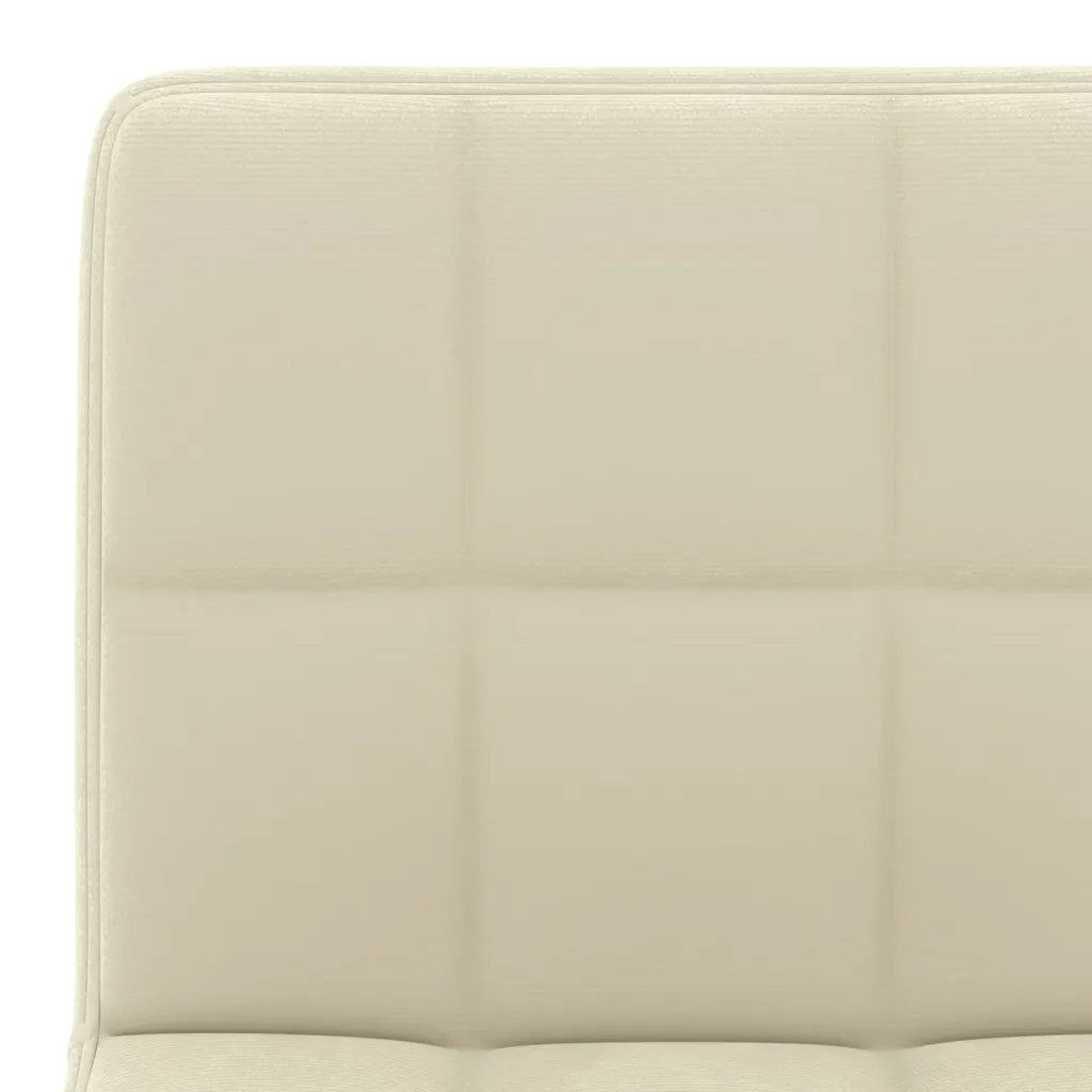 Sgabelli da Bar 2 pz Crema in Velluto 334304