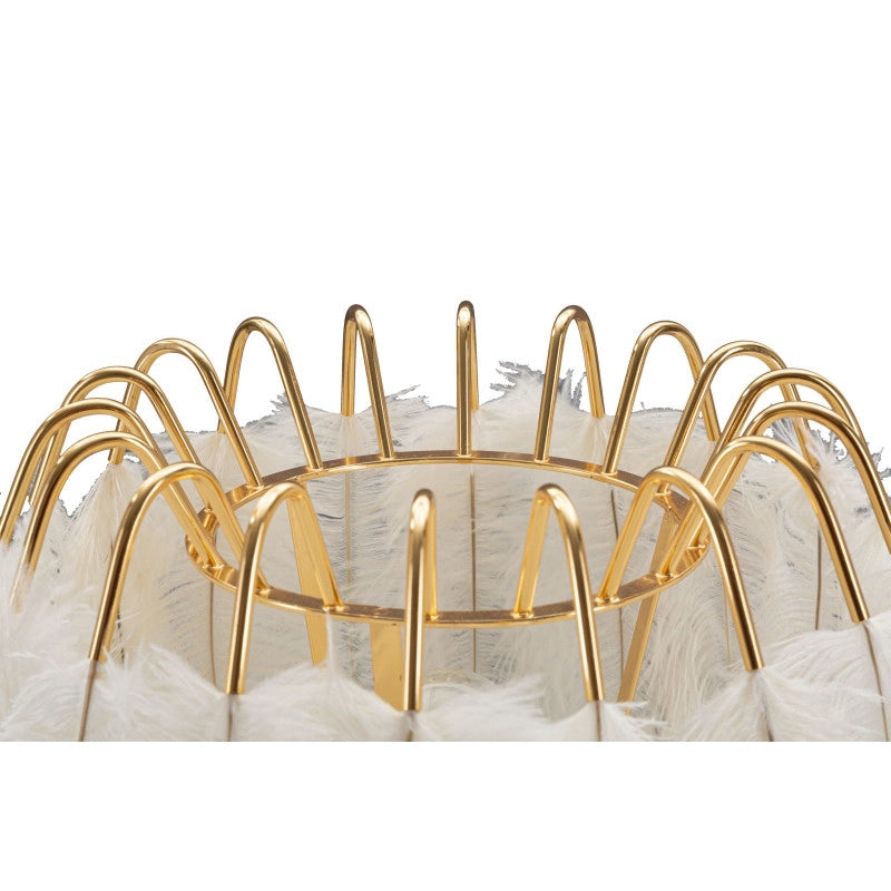 Lampadelle A Da Tavolo Feather Stand cm ø 40x60