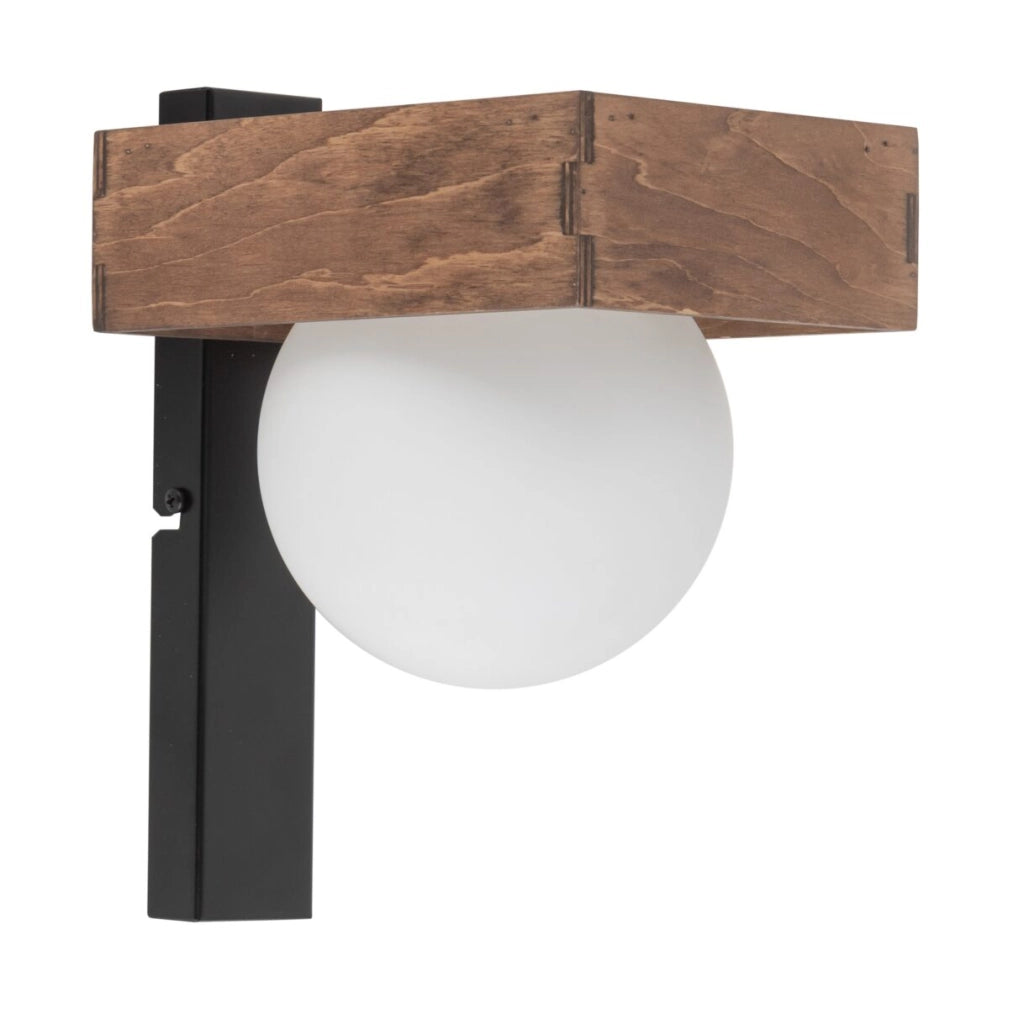 Applique Bloom scandinava sfera vetro bianco G9 Sigma