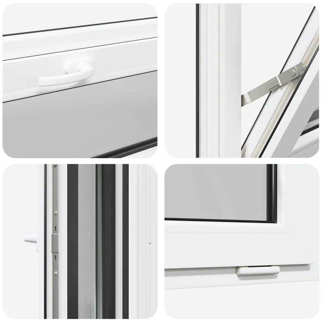 Finestra per Soffitta RISOR 100 x 40 cm PVC e Vetro Antracite 42047306