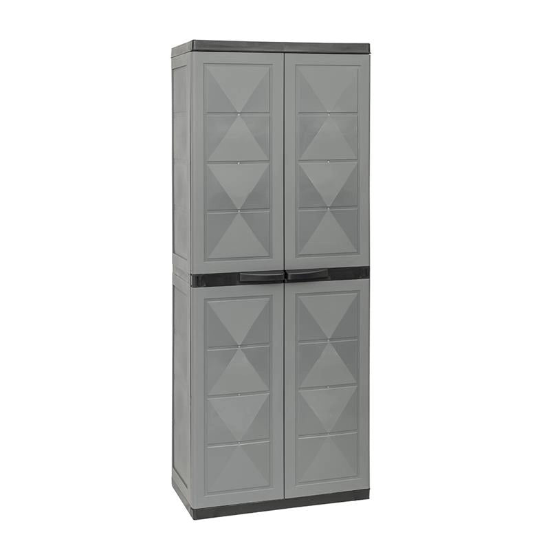 ARMADIO BASIC LINE CON 1 PORTA SCOPE E 3 RIPIANI REGOLABILI - DARK GREY DIMENSIONE 65X37X165