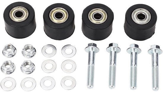 Kit di Rulli a Catena - 4 Pezzi - Alta Qualità Acciaio/Rubbero - Maggiore Sicurezza - Prestazioni Optimali - Adatto per YFZ 350 Banshee 1987-2006 - Guida a Rulli