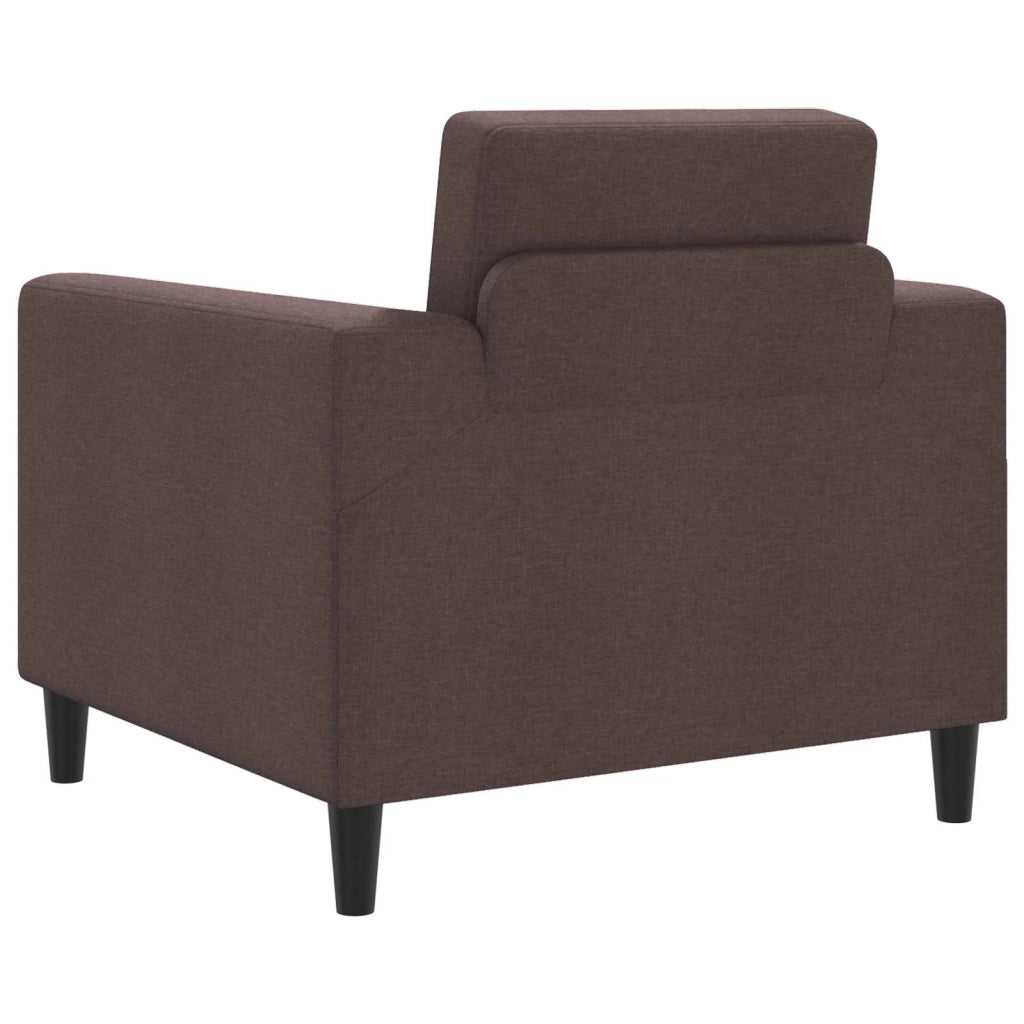 Poltrona Marrone Scuro Tessuto 42042458
