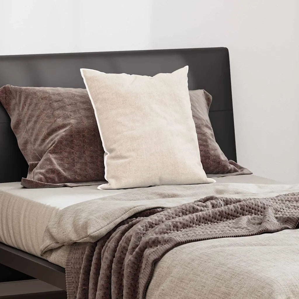 Cuscino con cuscino Bianco 51 x 51 x 20 cm Cotone e Poliestere 42007795
